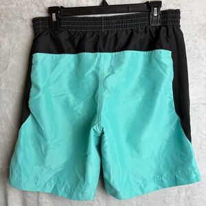 Nike Stripe Volley Swim Shorts Small Washed Teal Board Shorts Swim Trunks Beach